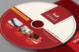 طراحی لیبل سی دی و کاور سی دی کاتالوگ شرکت آریا فلور