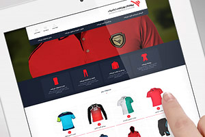 طراحی سایت ریسپانسیو پوشاک ورزشی تکنیک